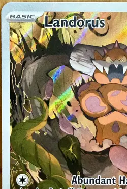 Landorus 131/086 SV: Black Bolt Illustration Rare Full Art Holo Pokemon TCG - Image 2