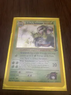 Pokemon - Erika's Venusaur 4/132 Gym Challenge Holo Rare NM - Image 1