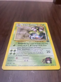 Pokemon - Erika's Venusaur 4/132 Gym Challenge Holo Rare NM - Image 5