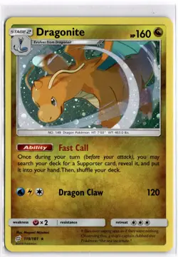 Pokemon TCG Dragonite (Cosmos Holo) 119/181 Miscellaneous Cards & Products - Image 1