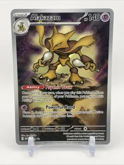 Pokemon TCG Alakazam Mega Evolution Black Star Promo MEP 009 NM - Image 1