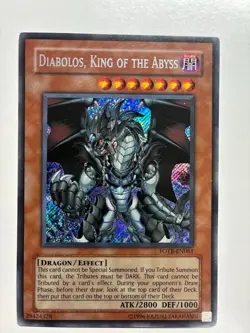 USA Seller Yugioh DIABOLOS, KING OF THE ABYSS FOTB-EN061 Secret Rare VLP/NM - Image 1