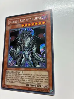 USA Seller Yugioh DIABOLOS, KING OF THE ABYSS FOTB-EN061 Secret Rare VLP/NM - Image 3