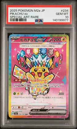 2025 POKEMON JAPANESE M2A-MEGA DREAM EX SPECIAL ART RARE #234 PIKACHU EX PSA 10 - Image 1