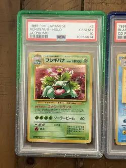PSA 10 Venusaur Charizard Blastoise Holo CD Promo Set 1999 Japanese Pokemon Card - Image 4