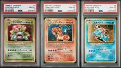 PSA10 Pokemon Card Venusaur Charizard Blastoise Holo CD Promo Set 1999 Japanese - Image 1