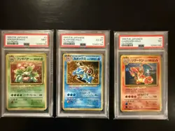 Charizard Blastoise Venusaur PSA Graded Set CD Promo Holo 1999 Japanese Pokemon - Image 1