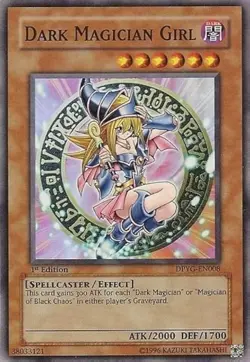Yu-Gi-Oh! Dark Magician Girl DPYG-EN008 Super Rare 1st Edition - Image 1