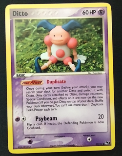💥 Ditto Mr. Mime Pokemon TCG 2006 (POP Series 3 ) Non Holo Rare # 12/17 - Image 1