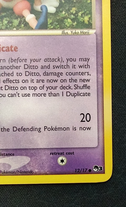 💥 Ditto Mr. Mime Pokemon TCG 2006 (POP Series 3 ) Non Holo Rare # 12/17 - Image 4