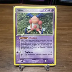 Ditto Mr. Mime Pokemon TCG 2006 (POP Series 3 ) Non Holo Rare # 12/17 - Image 1