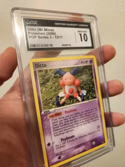 Pokemon Pop Series 3 Ditto (Mr. Mime) 12/17 2006 CGC 10 GEM MINT - Image 4