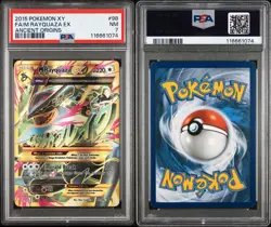Pokemon Mega M Rayquaza EX XY Ancient Origins Full Art #98 PSA 7 Gem Mint - Image 3
