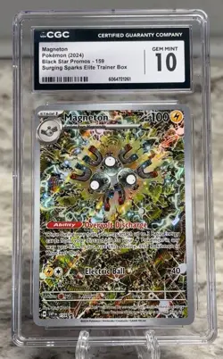 Magneton SVP 159 Surging Sparks ETB Promo Pokemon TCG 2024 CGC 10 Gem Mint - Image 1