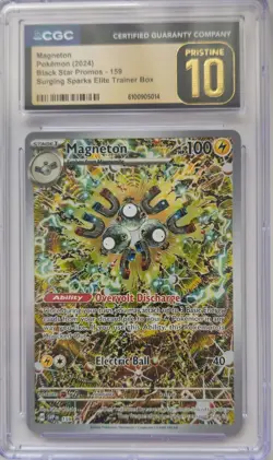💥CGC Pristine 10 - Magneton SVP 159 Surging Sparks ETB Promo Pokemon TCG 2024 - Image 1