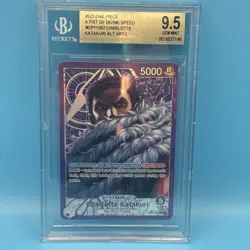 One Piece Charlotte Katakuri OP11-062 A Fist of Divine Speed Alt Art BGS 9.5 GM - Image 1