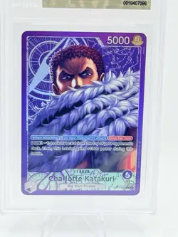 One Piece Charlotte Katakuri OP11-062 A Fist of Divine Speed Alt Art BGS 9.5 - Image 2