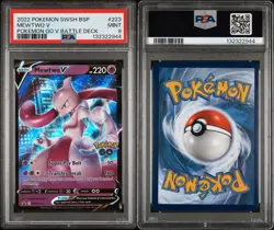 2022 Pokemon SWSH BSP #223 Black Star Promo HOLO Pokemon Go V Battle Deck PSA 9 - Image 3