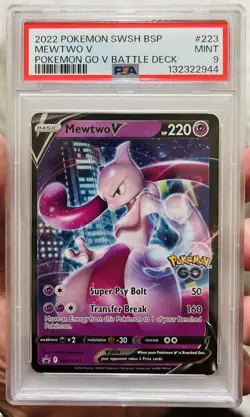 2022 Pokemon SWSH BSP #223 Black Star Promo HOLO Pokemon Go V Battle Deck PSA 9 - Image 4