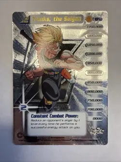 Dragon Ball Z TCG Trunks the Saiyan 199 Hi Tech Card DBZ CCG - Image 1