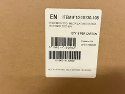 Pokemon TCG Mega Evolution Mega Latias EX Collection Box Sealed Case (6 pcs) - Image 2