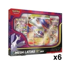 Pokemon TCG Mega Latias ex Sealed Case Factory Sealed 6 Boxes By Hobbiesville - Image 1
