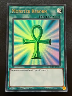 Monster Reborn LART-EN074 Ultra Rare Near Mint Yugioh - Image 1