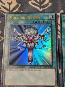 Monster Reborn Ultra Rare x3 RA03 Yugioh - Image 2