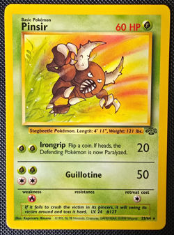 Pokemon WOTC Card - Pinsir - Jungle Set - Non-Holo Rare - 25/64 - M/NM - Image 1