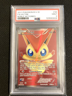 Pokemon Victini 98/101 Noble Victories Full Art PSA 9 - Image 1