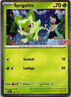 Sprigatito SV: Scarlet & Violet Promo Cards 191 NM - Image 1