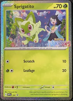 Sprigatito 191 Sv: Scarlet & Violet Promo Cards (Stamped) Holo - Pokemon Card - Image 1