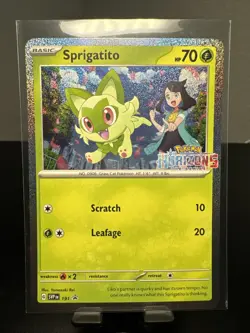 Sprigatito 191 Sv: Scarlet & Violet Promo Cards Holo - Image 1