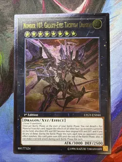 Yugioh Number 107: Galaxy-Eyes Tachyon Dragon 1st Ultimate LTGY-EN044 NM - Image 1