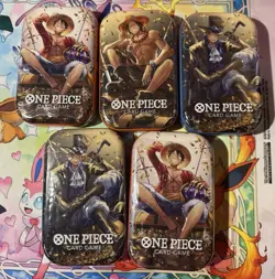 One Piece - TCG - Tin Pack Set Vol.2 TS-02 - A Set of 5 tins - Factory Sealed - Image 1