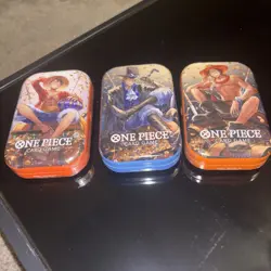 One Piece Tin Pack Set Vol 2 Set of 3 | TS-02 OP-13 | Sealed Bandai Ships Fast - Image 1