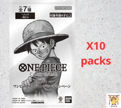 One Piece Card Game Japanese 3rd Anniversary Treasure Campaign Promo 10 Pack - Image 1