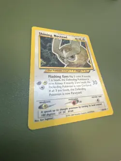 Pokemon TCG Neo Destiny Shining Noctowl Holo Rare Card 110/105 [LP/MP] - Image 4