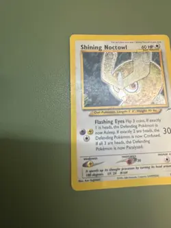 Pokemon TCG Neo Destiny Shining Noctowl Holo Rare Card 110/105 [LP/MP] - Image 5