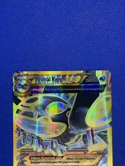 Primal Kyogre EX 96/98 2015 XY Ancient Origins Pokemon Card Shiny Full Art LP/MP - Image 3