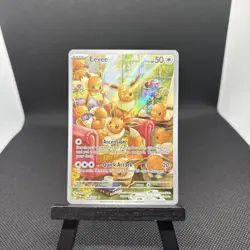 Pokemon TCG Eevee 188/167 Twilight Masquerade Illustration Rare Card Sv06 - Image 1