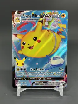 Pokemon TCG Celebrations Flying Pikachu VMAX 007/025 Ultra Rare Holo NM - Image 1