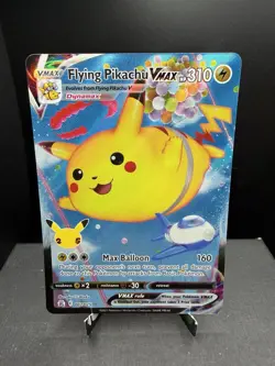 Pokemon TCG Celebrations Flying Pikachu VMAX 007/025 Ultra Rare Holo NM - Image 1