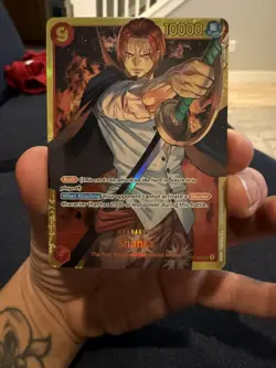 SHANKS SEC English One Piece - Romance Dawn SECRET RARE CARD TCG Op01-120 - Image 1