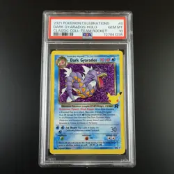 PSA 10 Dark Gyarados 8 Pokemon Celebrations Classic Collection Holo Graded Card - Image 1