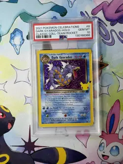 Pokemon PSA 10 Dark Gyarados Holo Classic Collection 8/82 Celebrations - Image 1