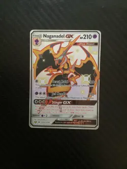 Naganadel GX - SV63/SV94 - Pokemon Hidden Fates Sun & Moon Shiny Rare Card NM - Image 1
