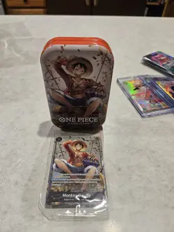 One Piece Monkey D. Luffy P-075 English Promo Tin Set Vol 2 Exclusive Sealed - Image 1