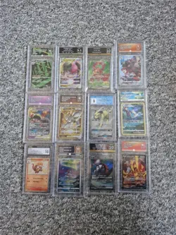Pokemon TCG 12 Graded Card Slab Bundle Lot Bundle CGC, PG, GG, ACE Grading - Image 1