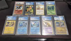 9x Pokemon graded Card lot PSA/CGC - Image 1